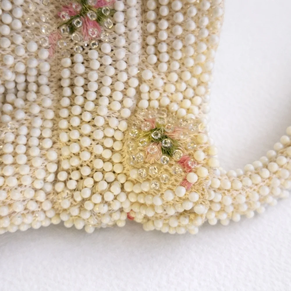 CORDE BEAD Vintage Style Beaded Handbag. NWOT - Picture 5 of 5